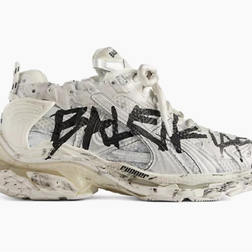 Balenciaga White and Black Sneakers